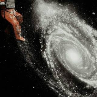 Aesthetic gray Galaxy wallpaper