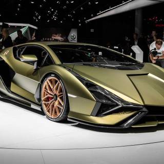 Lamborghini Sian Hybrid Supercar wallpaper