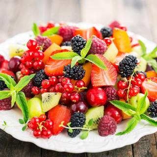 Fruit platter wallpaper