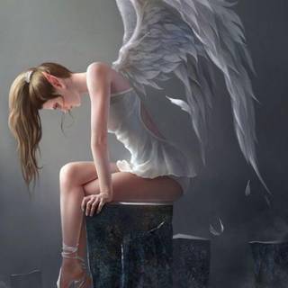 Angel girl wallpaper