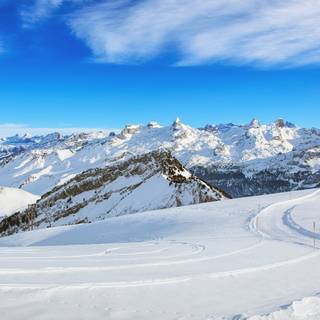 Snow mountains 4k wallpaper