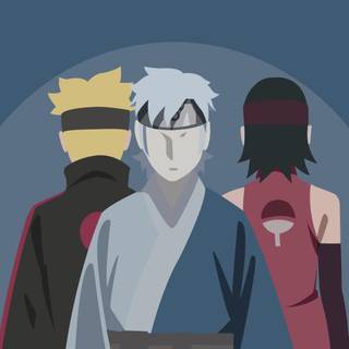 Boruto Uzumaki minimalist wallpaper