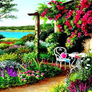 Garden desktop wallpaper