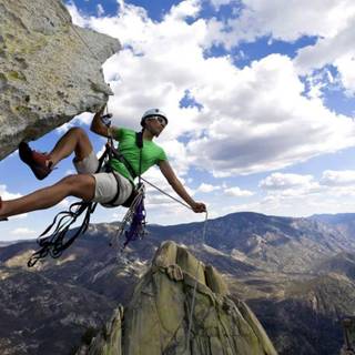 Climbing the highest mountain wallpaper