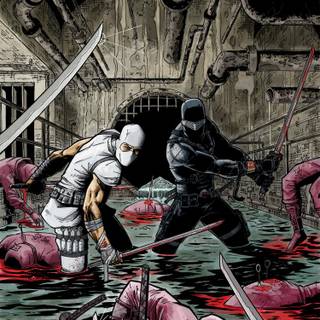 Snake Eyes vs Storm Shadow wallpaper