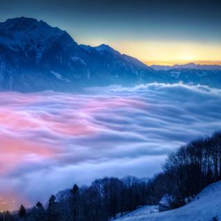 Rivers in the mountains wallpaper