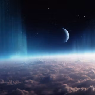 iPhone X Space Planet wallpaper