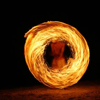 Fire dancer wallpaper