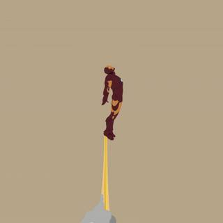 Iron Man minimal art wallpaper