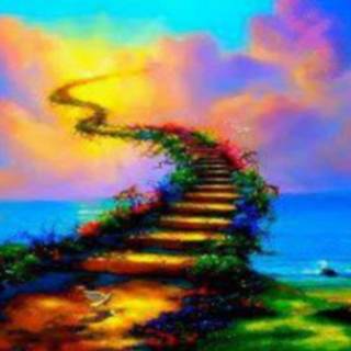 Broken stairway to heaven wallpaper