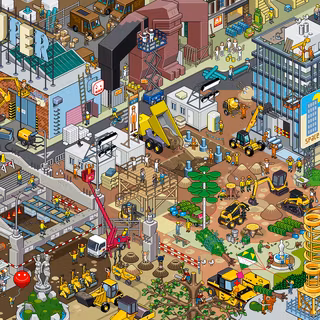 Art 3D pixels wallpaper