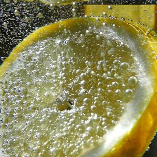 Lemon and sparkling water wallpaper