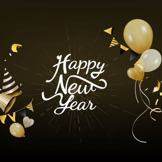 Happy New Year 2020 pixel art wallpaper