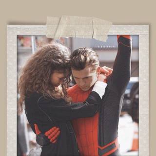 Tom Holland and Zendaya wallpaper
