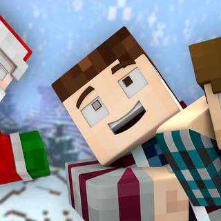 Minecraft Christmas wallpaper