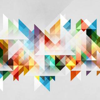 Colorful triangles wallpaper