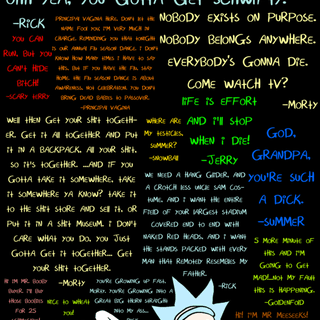 Rick and Morty quotes wallpaper