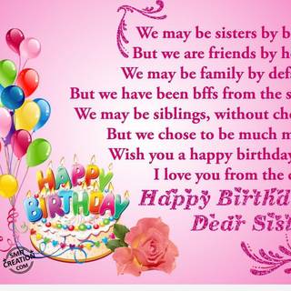 Happy Birthday sister wallpaper