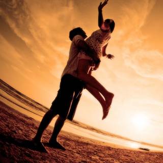Lovers mobile wallpaper