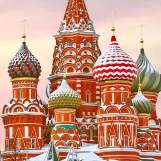 Moscow winter phone wallpaper