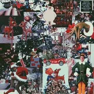Christmas collage wallpaper
