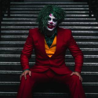 Joker stairs wallpaper