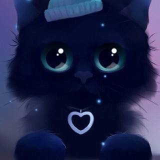 Kawaii cat anime wallpaper