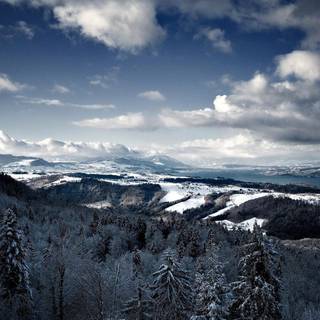 Winter mountains wallpaper