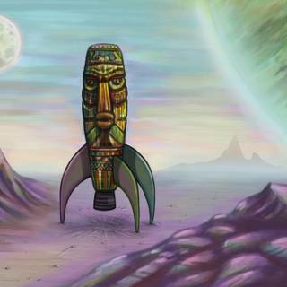 Fantasy vintage wallpaper