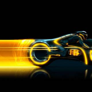 Tron Legacy minimalist wallpaper