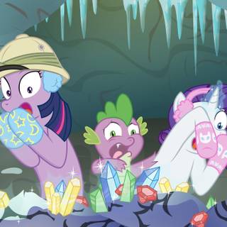 Gems in caves wallpaper