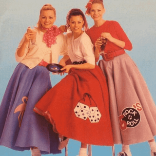 Poodle skirt lady wallpaper