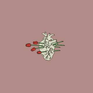 Broken heart phone wallpaper