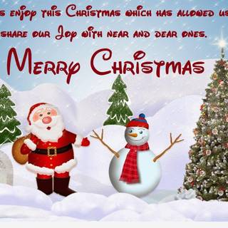 Funny Santa Christmas wallpaper