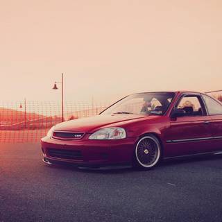 Honda Civic modified desktop wallpaper