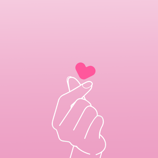 Finger heart wallpaper