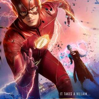 The Flash struck by lightning wallpaper