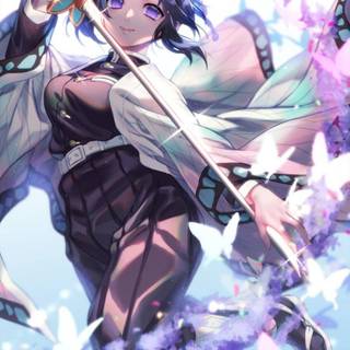 Shinobu Kocho smartphone wallpaper