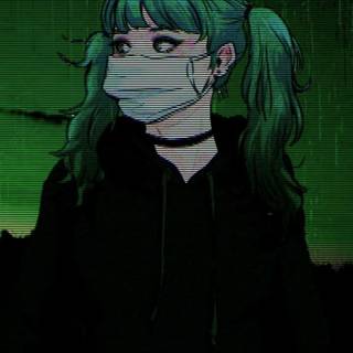 Green anime wallpaper