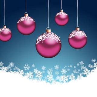 Christmas bulbs wallpaper