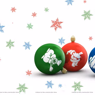 Christmas bulbs wallpaper