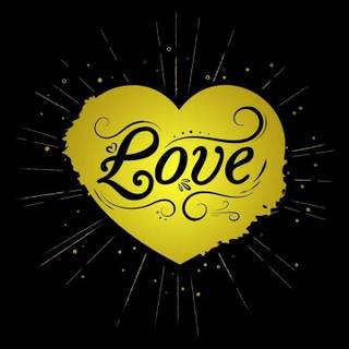 Yellow hearts wallpaper