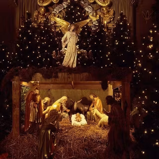Christmas crib wallpaper