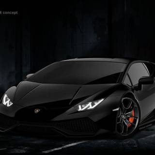 Black and red Lambo wallpaper
