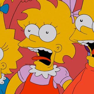 Aesthetic Simpsons computer wallpaper