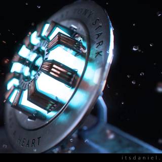 Tony Stark heart wallpaper