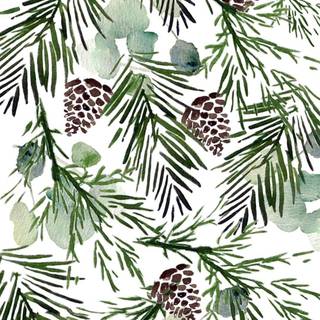Christmas pine trees wallpaper