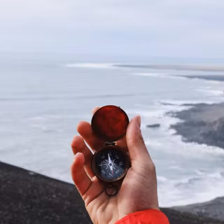 Wanderlust compass iPhone wallpaper