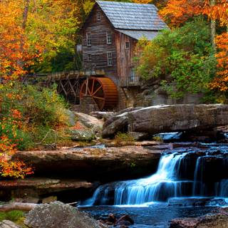 Watermill wallpaper