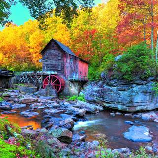 Watermill wallpaper